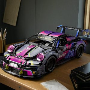 Barn Byggklossar Leksak | 911 Porsche Cyberpunk Byggsats Leksak Modell Fjärrstyrd Superbil För Barn 8 År Pojkar Barn Byggklossar Leksak Barn Byggklossar Leksak