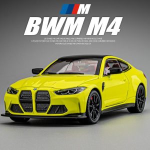 Barnmodell Leksaker | Bmw M4 Bilmodell I Metall, Sportbil Leksaksbil För Pojkar, Samlarobjekt Och Present För Barn, Skala 1:24 Barnmodell Leksaker Barnmodell Leksaker