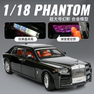 Barnmodell Leksaker | Rolls Royce Phantom 1:18 Realistisk Metallbilmodell, Lyxbil, Leksaksbil För Barn, Pojkar. Barnmodell Leksaker Barnmodell Leksaker