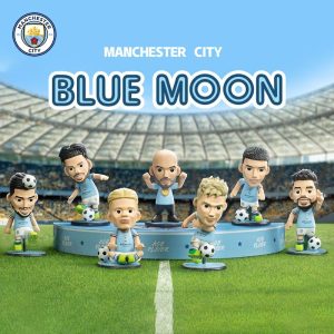 Trendiga Blindboxar | Blå Måne Manchester City Serie Trendy Fotboll Blind Box De Bruyne Haaland Trendiga Blindboxar Trendiga Blindboxar