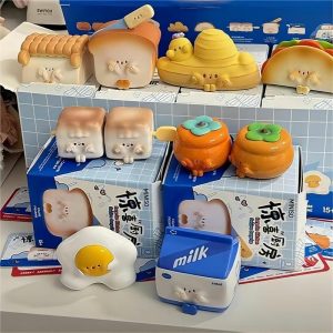 Trendiga Blindboxar | Äkta “Allt I Ett” Överraskningskökstema Blindbox Från Miniso – Trendiga Handgjorda Figurer, Perfekt Present Till Tjejer. Trendiga Blindboxar Trendiga Blindboxar