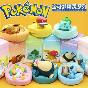 Trendiga Blindboxar | Pokémon Sovställning Serie Trendiga Blindboxar, Pikachu Bilfigurer, Kontorsleksaker. Trendiga Blindboxar Trendiga Blindboxar